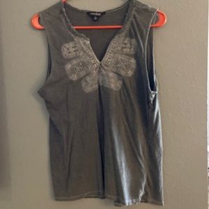 Lucky Brand embroidered tank